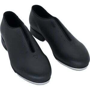 Leo Women’s Black Jazz Tap Dance Shoe, Size 6.5 US